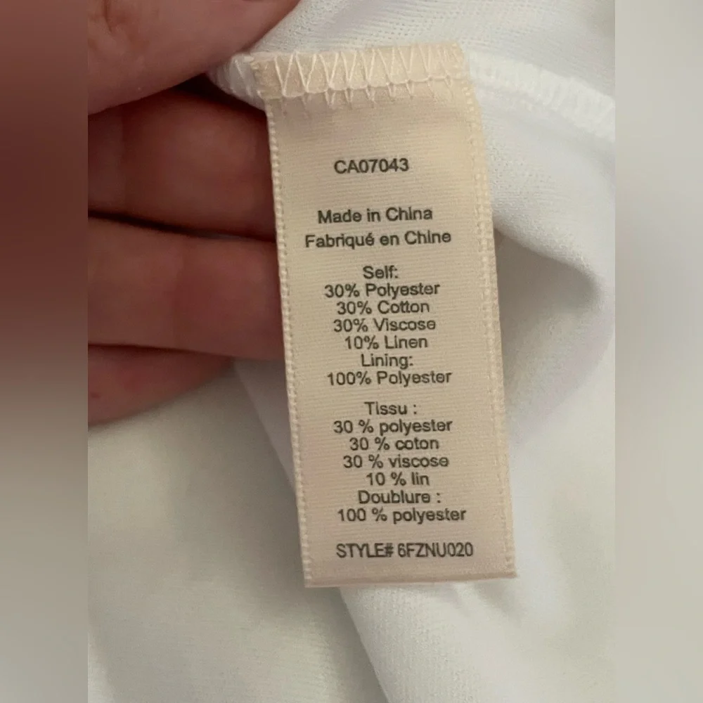 Embroidered Linen Midi Dress M Red White Countryside Cottage Classic Feminine - Picture 14 of 17